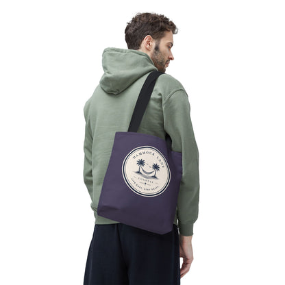 Purple Palm Smile Tote