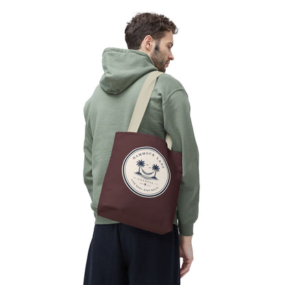 Palm Patch Brown Tote