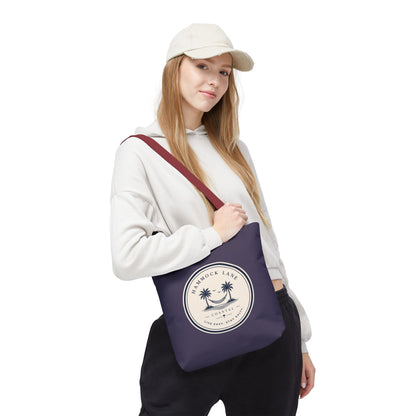 Purple Palm Smile Tote