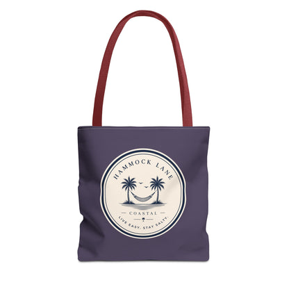 Purple Palm Smile Tote