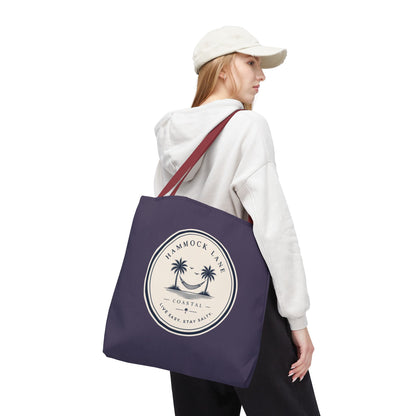 Purple Palm Smile Tote