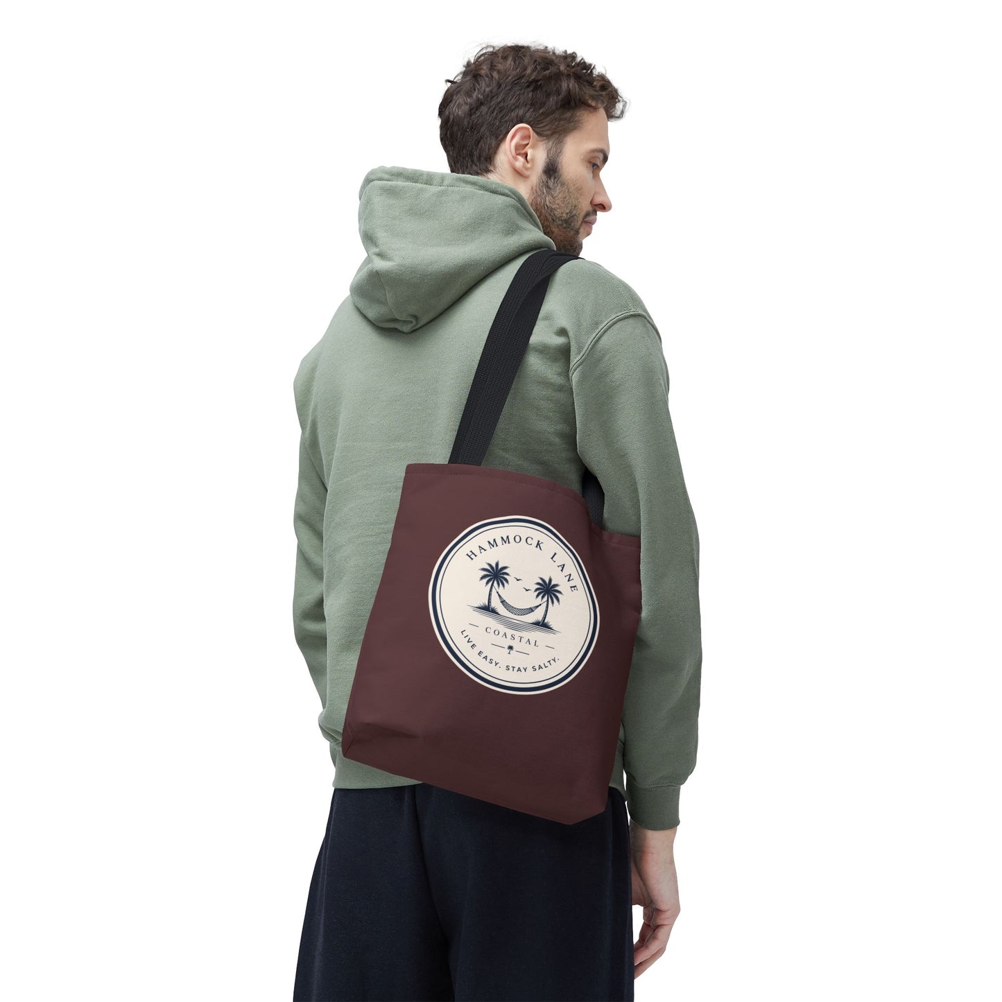 Palm Patch Brown Tote