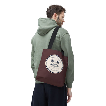 Palm Patch Brown Tote