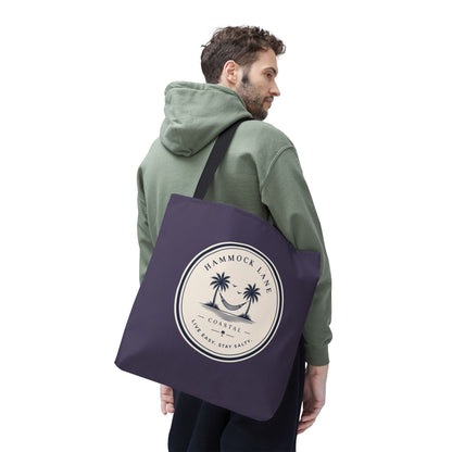 Purple Palm Smile Tote
