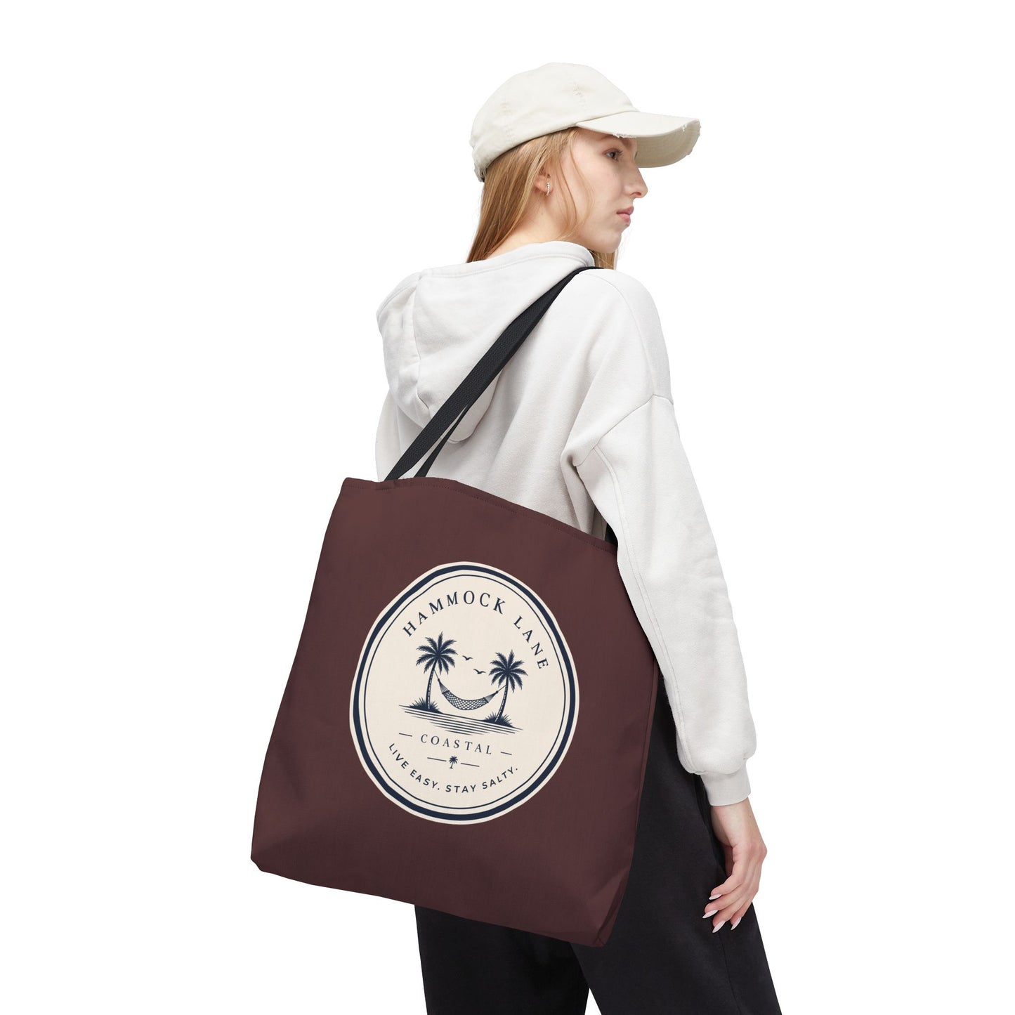 Palm Patch Brown Tote