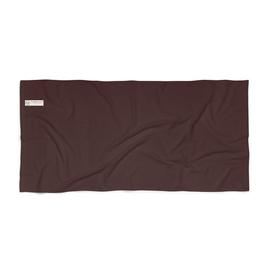 Chocolate Coastal Beach Towel
