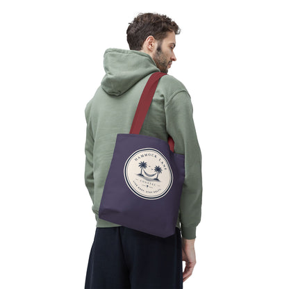 Purple Palm Smile Tote