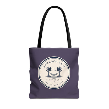 Purple Palm Smile Tote