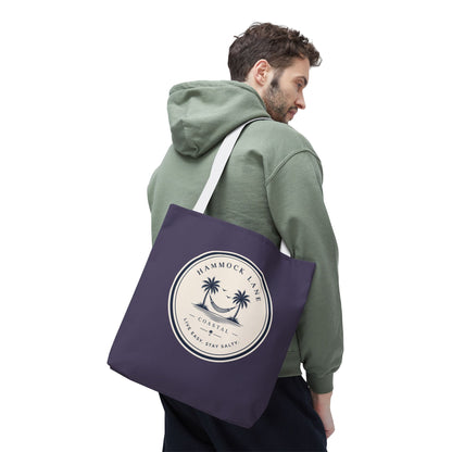 Purple Palm Smile Tote