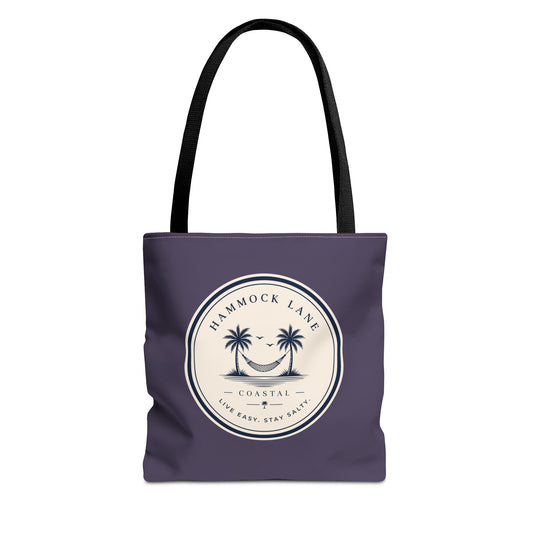 Purple Palm Smile Tote