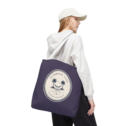 Purple Palm Smile Tote