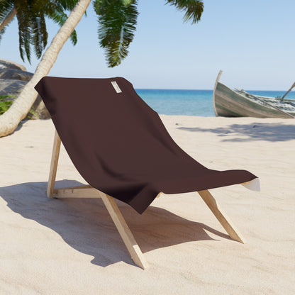Chocolate Coastal Beach Towel