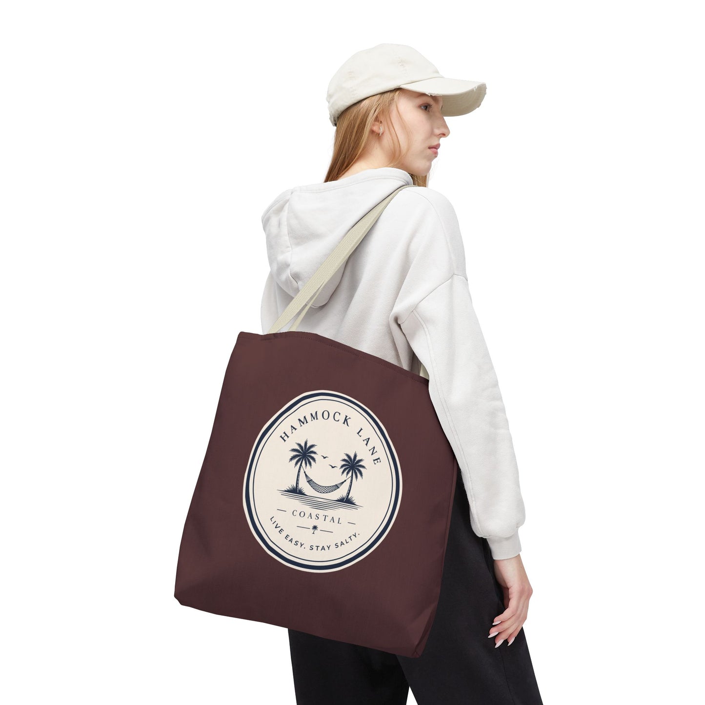 Palm Patch Brown Tote