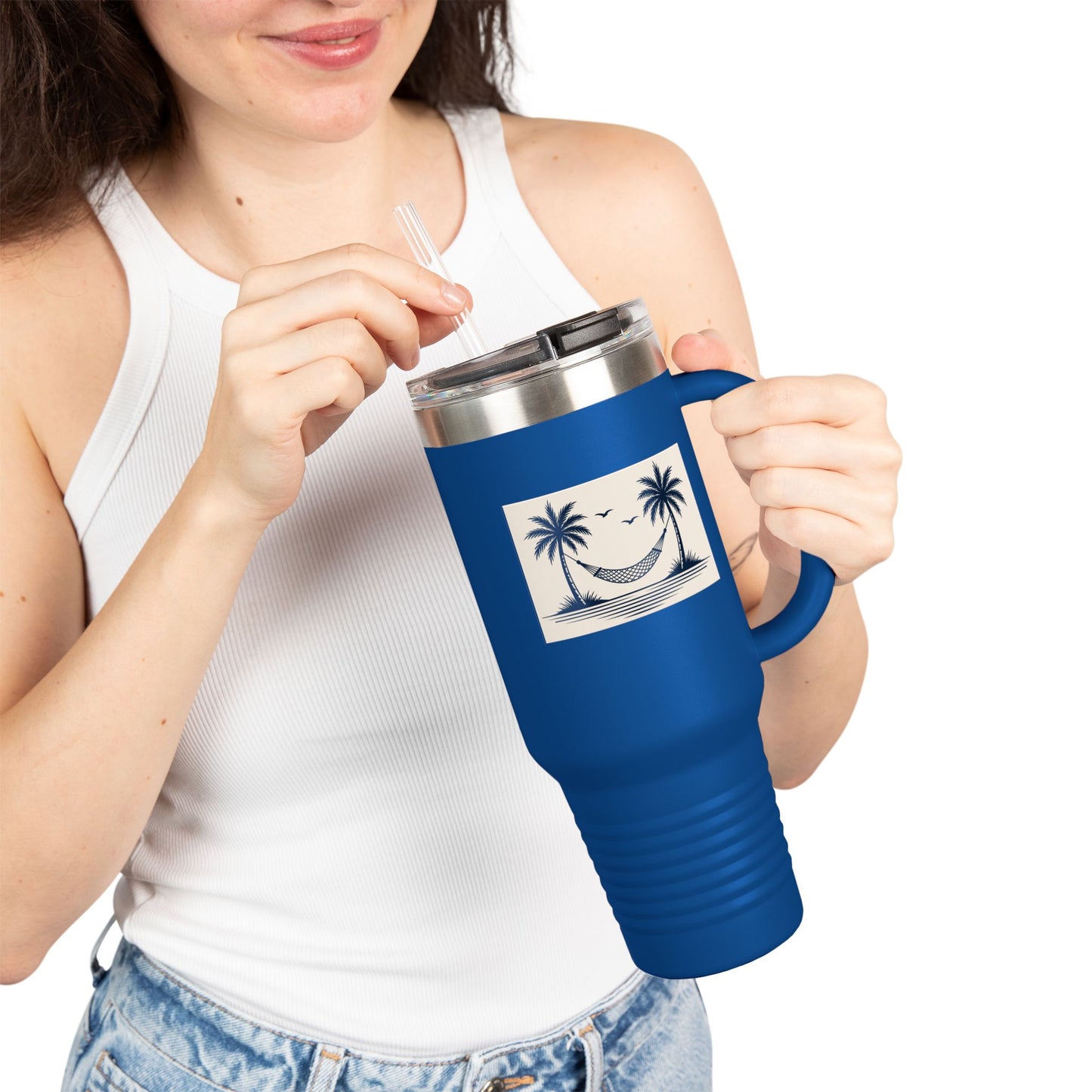Palm Smile Travel Tumbler