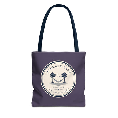 Purple Palm Smile Tote