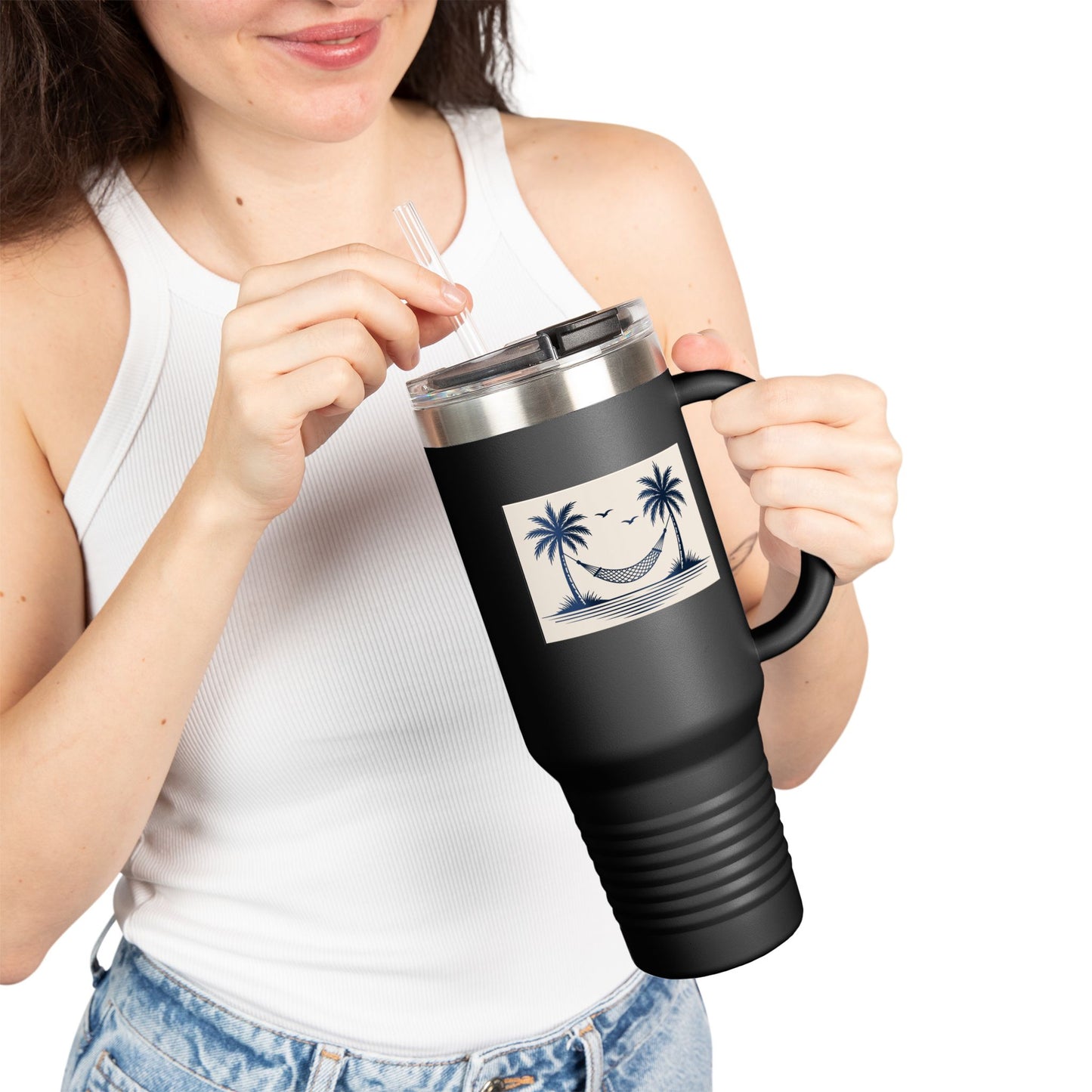 Palm Smile Travel Tumbler