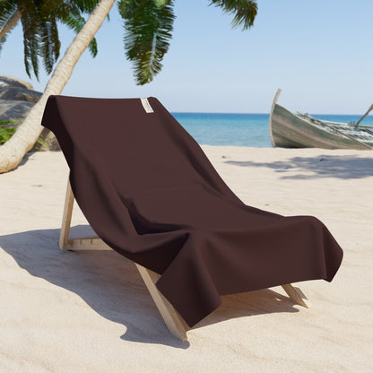 Chocolate Coastal Beach Towel