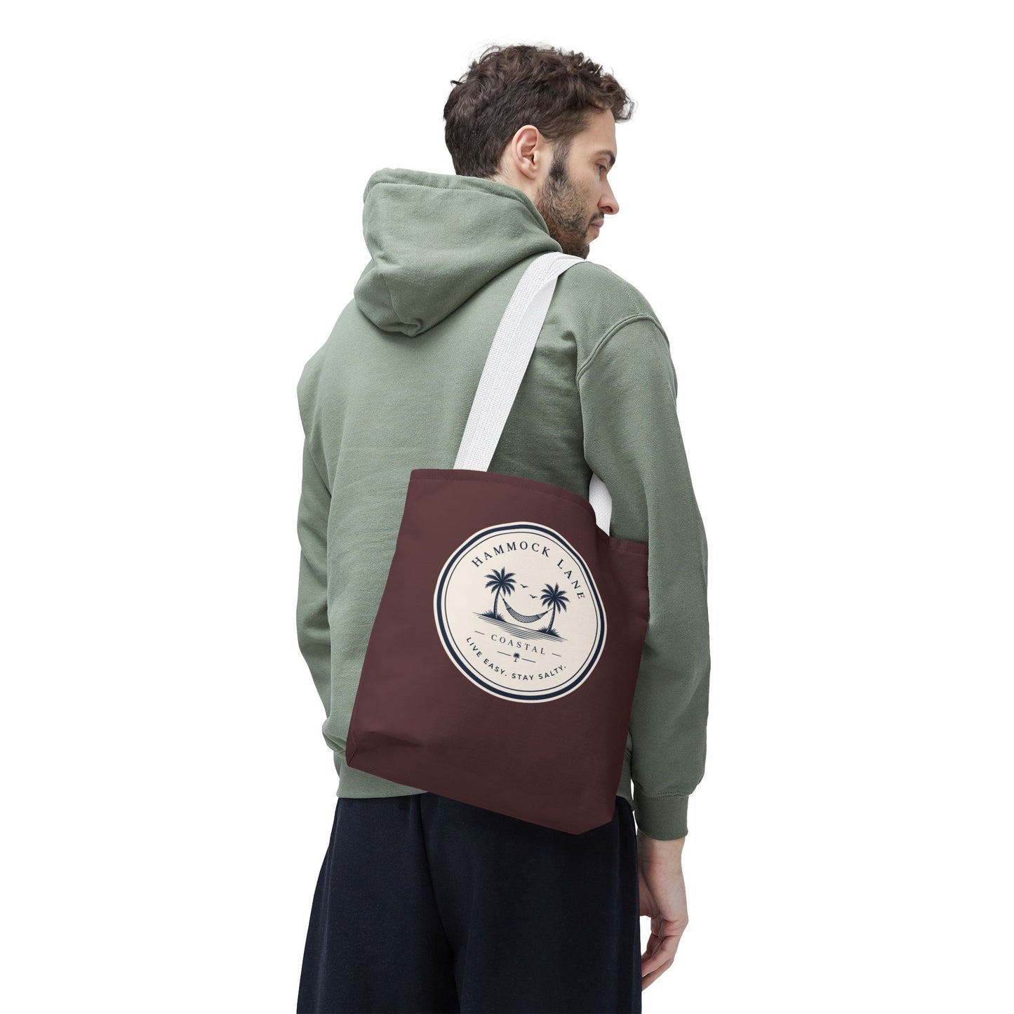 Palm Patch Brown Tote