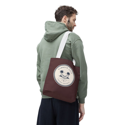 Palm Patch Brown Tote