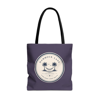 Purple Palm Smile Tote
