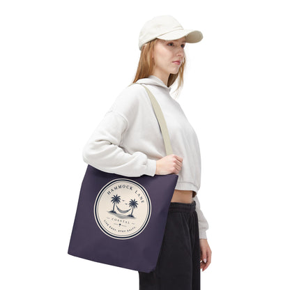 Purple Palm Smile Tote