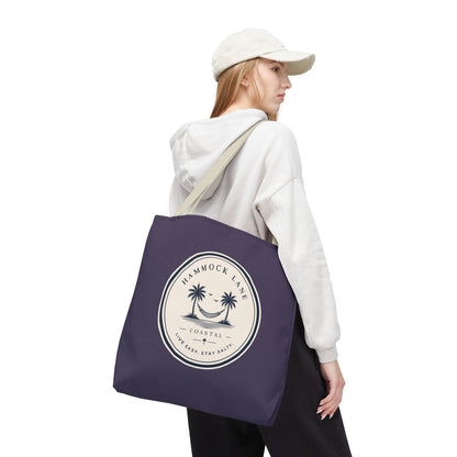Purple Palm Smile Tote
