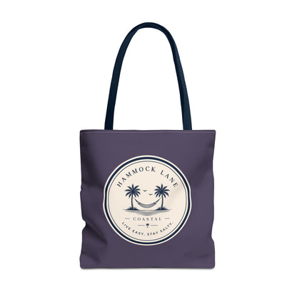 Purple Palm Smile Tote