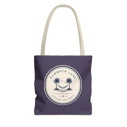 Purple Palm Smile Tote