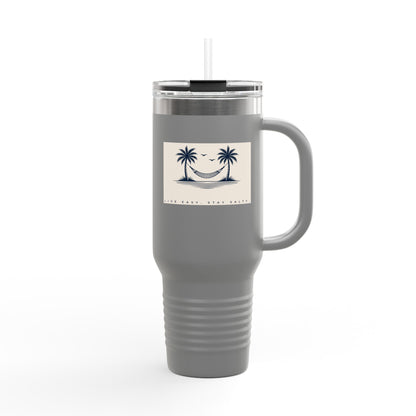 Tropical Palm Travel Tumbler