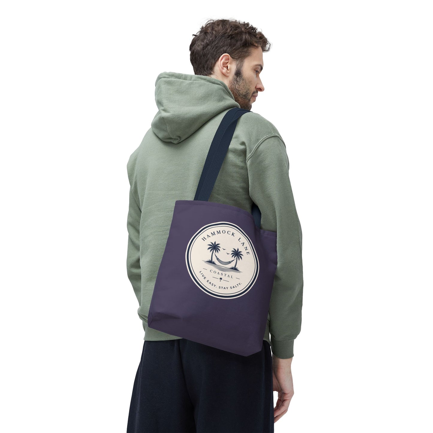 Purple Palm Smile Tote