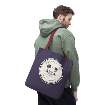 Purple Palm Smile Tote
