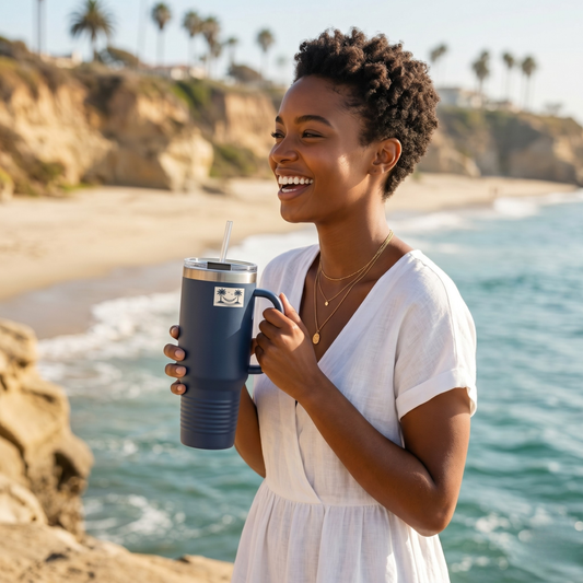 Palm Smile Travel Tumbler