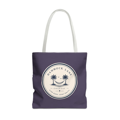 Purple Palm Smile Tote