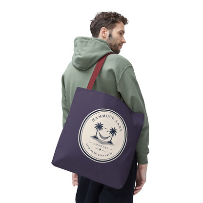 Purple Palm Smile Tote