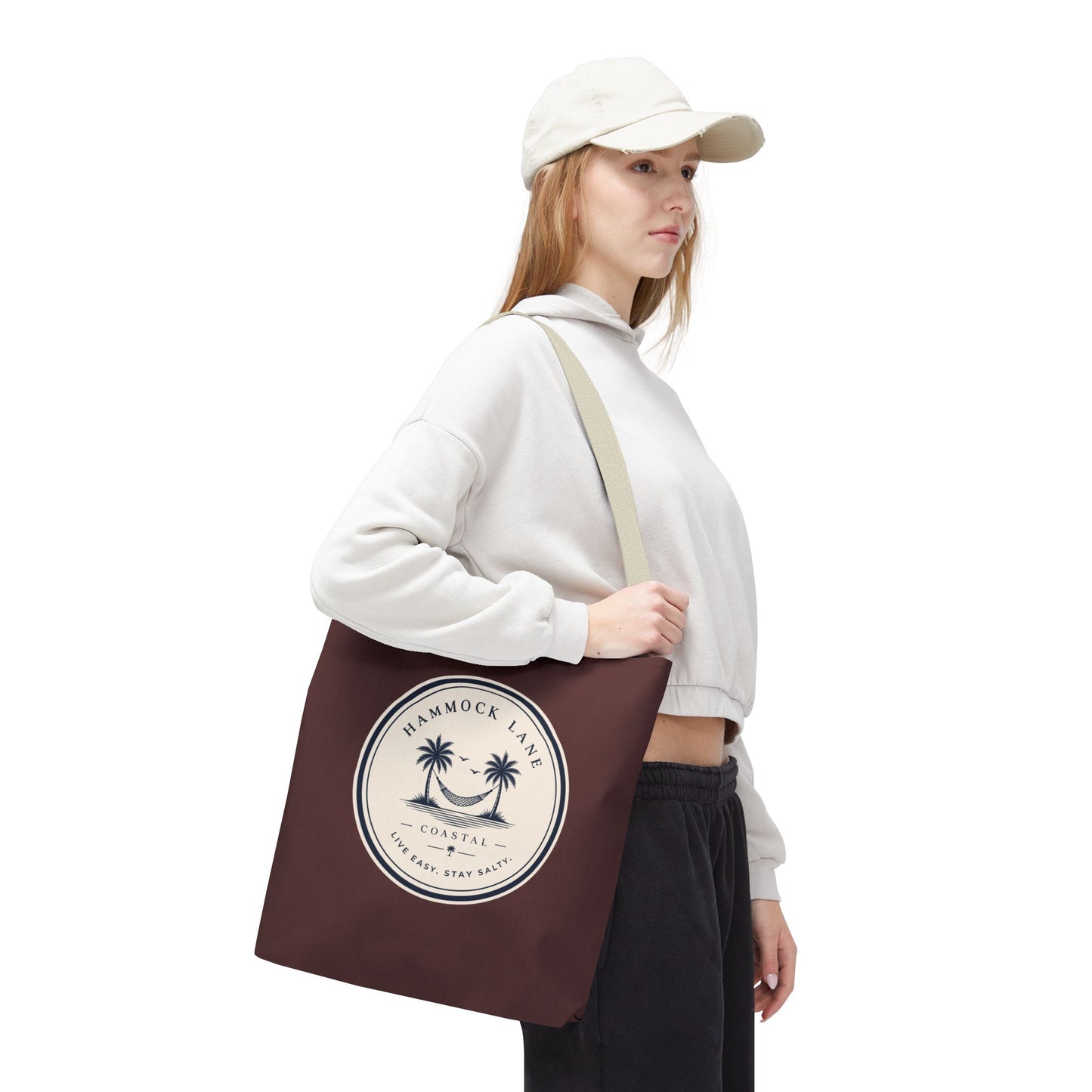 Palm Patch Brown Tote