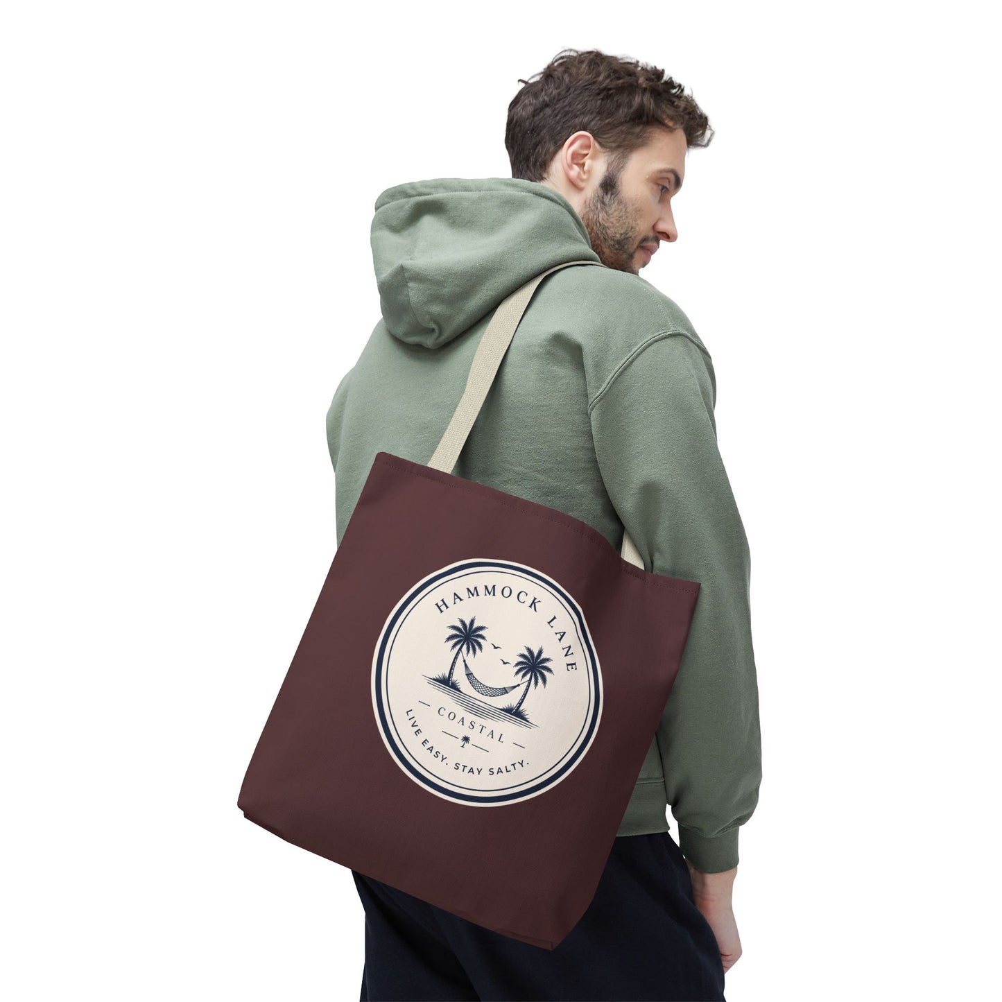 Palm Patch Brown Tote